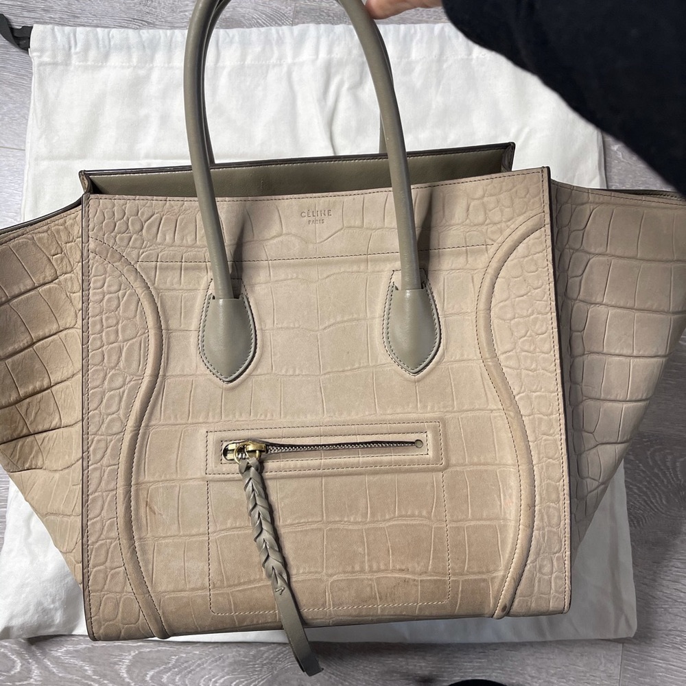 Celine Phantom luggage phython